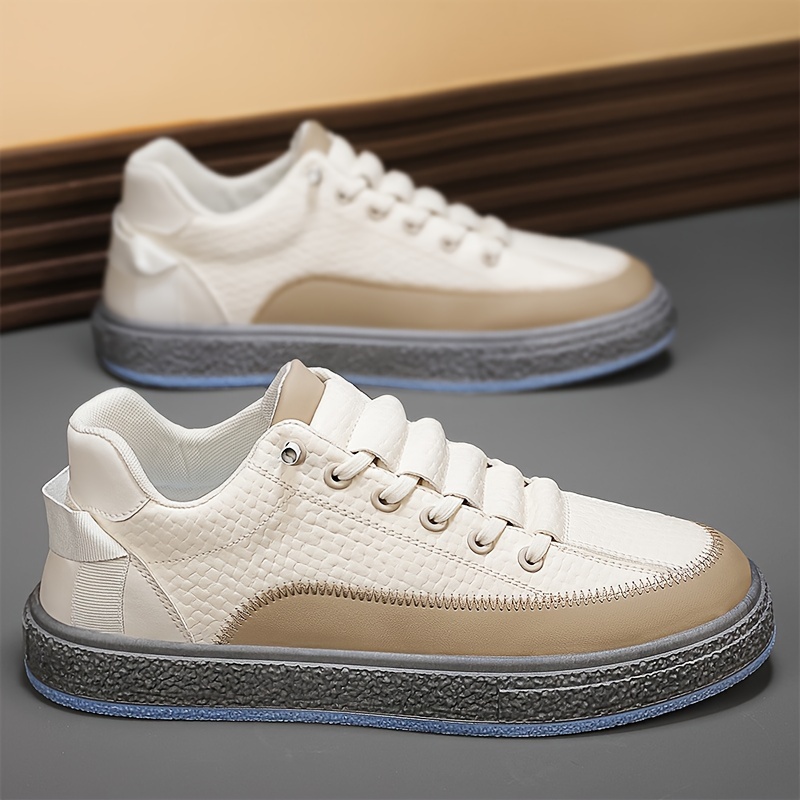 colour block skateboard shoes men s trendy street style details 3