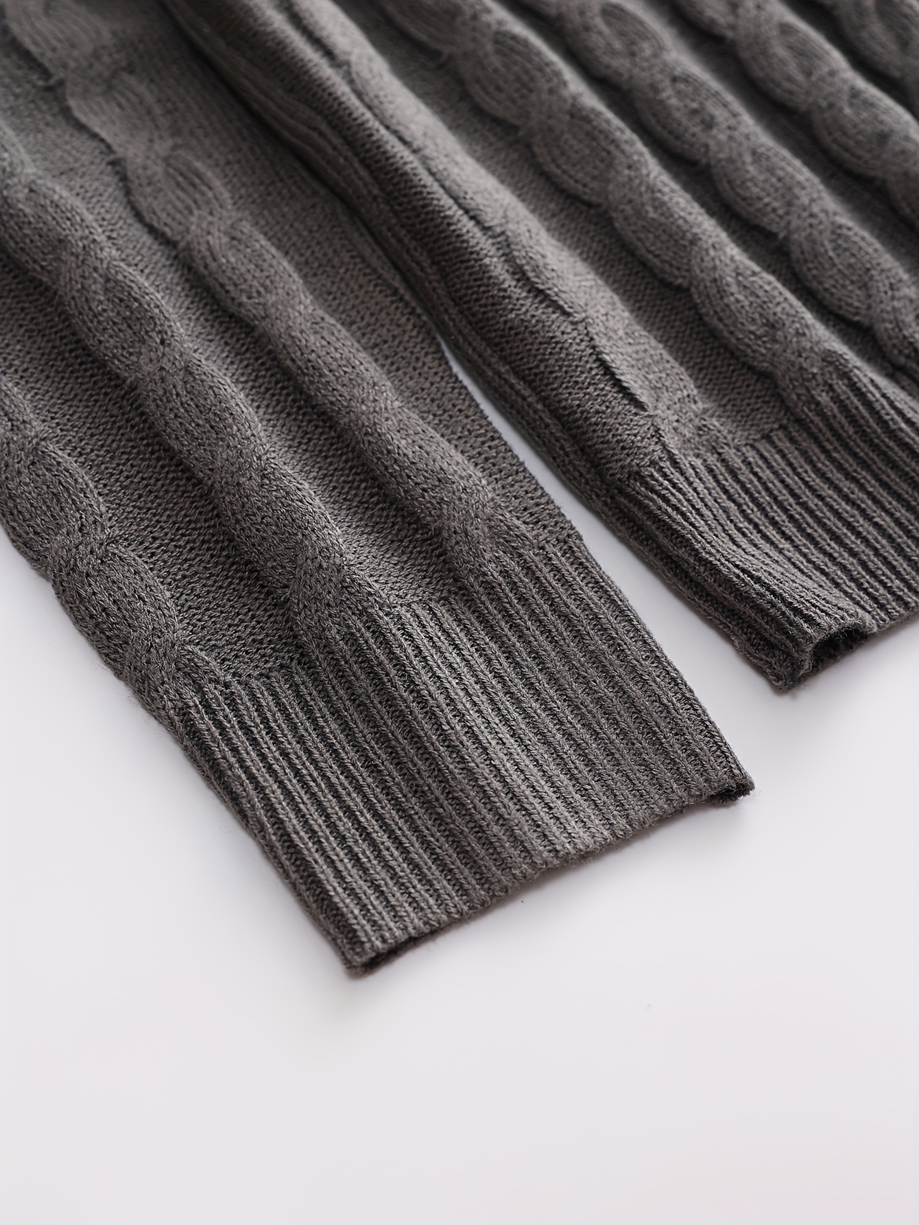 all match knitted shawl collar sweater mens casual warm high stretchy pullover sweater for fall winter details 18