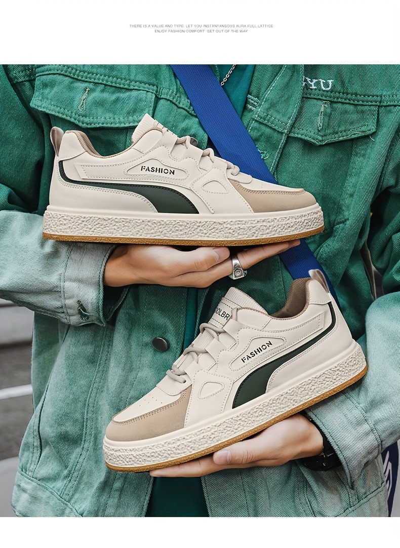 low top skateboard shoes men s trendy comfy non slip durable details 14