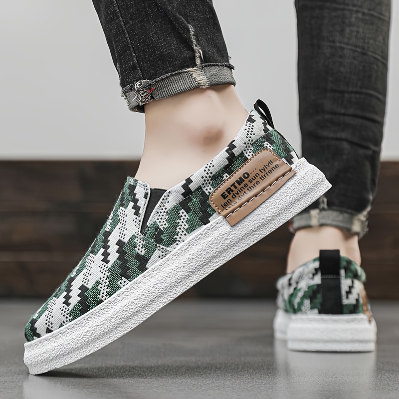 mens loafer shoes trendy color block slip on casual sneakers for outdoor walking hiking fishing all seasons men s shoes temu details 3