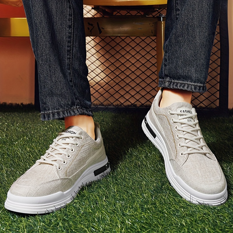 skate shoes men s vintage solid comfy non slip lace casual details 11