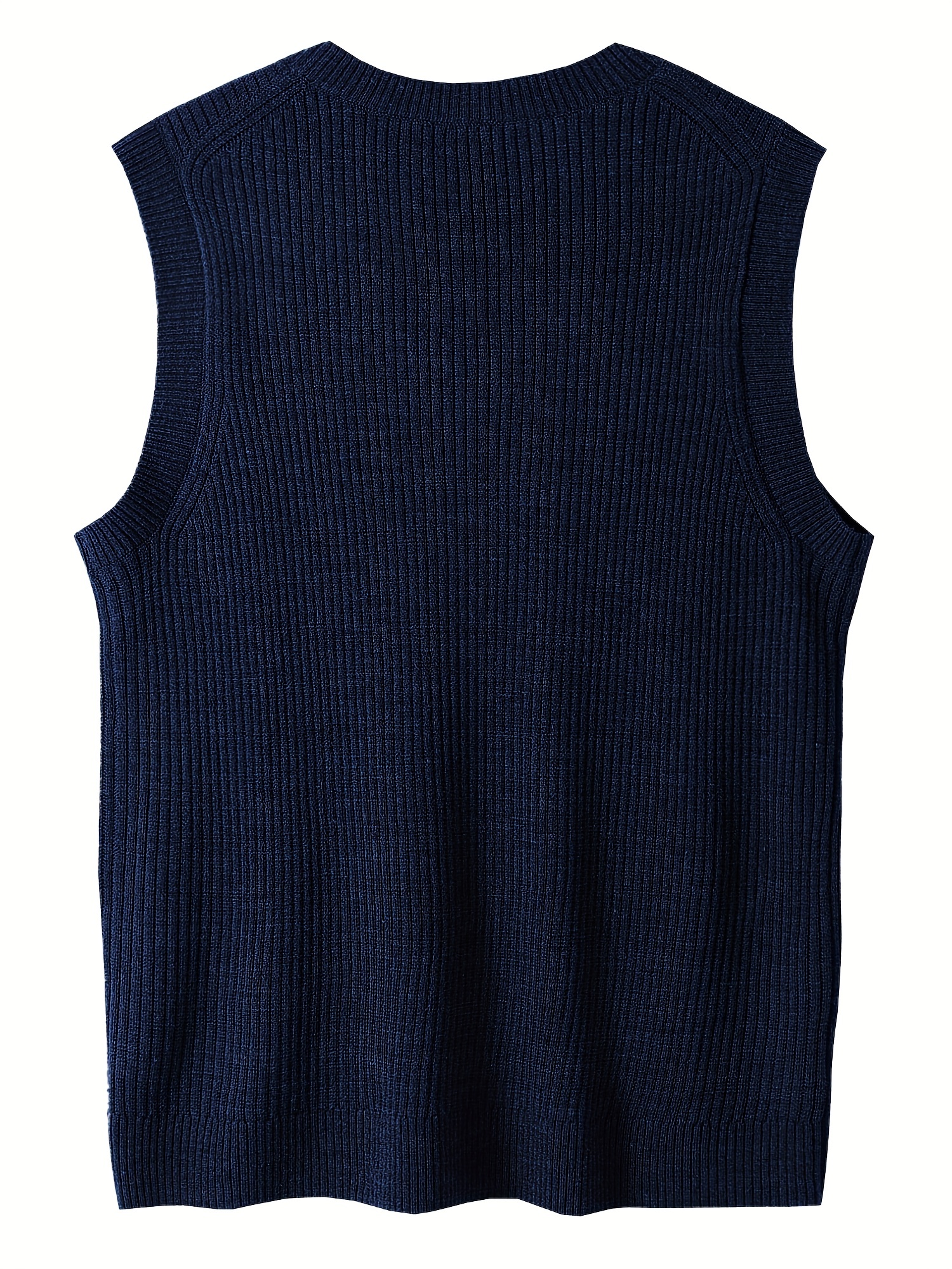 mens v neck sweater vest pullover solid color sleeveless sweaters vest preppy style details 10
