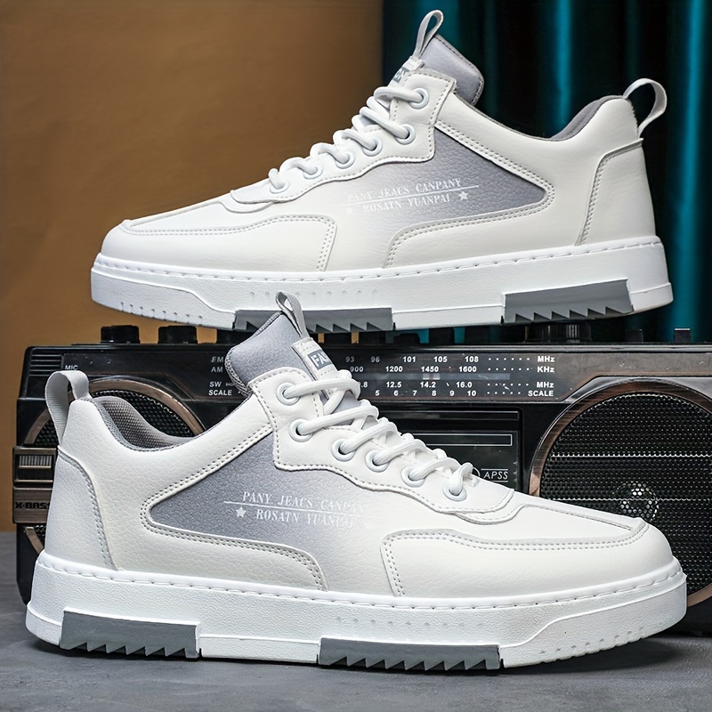 gradient detail skate shoes men s good grip breathable lace details 1