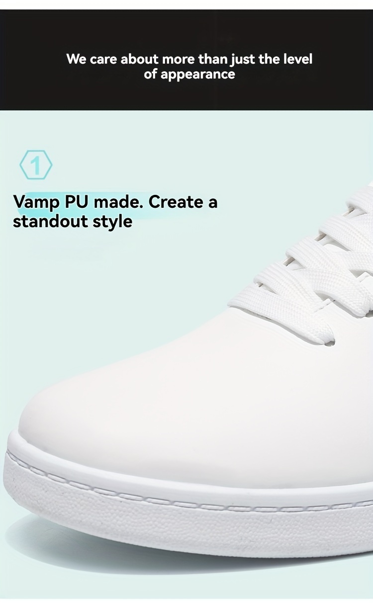 low top skateboard shoes men s trendy solid colour details 2