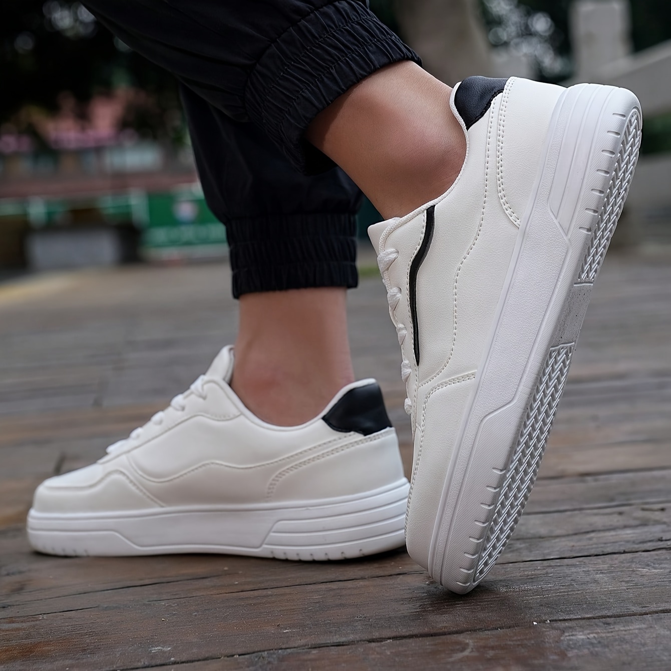 skate shoes men s trendy solid comfy non slip lace casual details 9