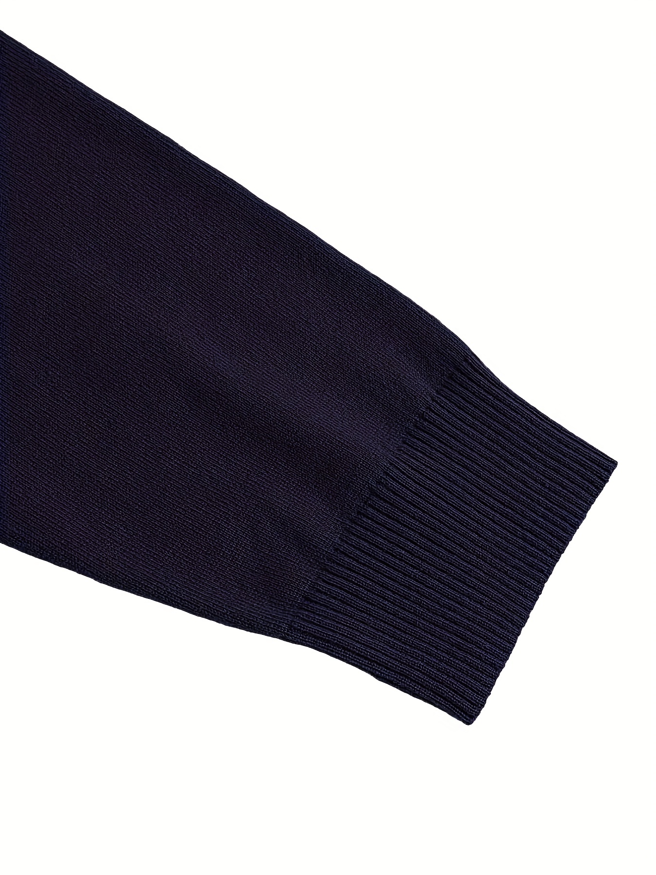 mens casual solid knitted sweater warm and stretchy crew neck pullover for fall and winter details 25