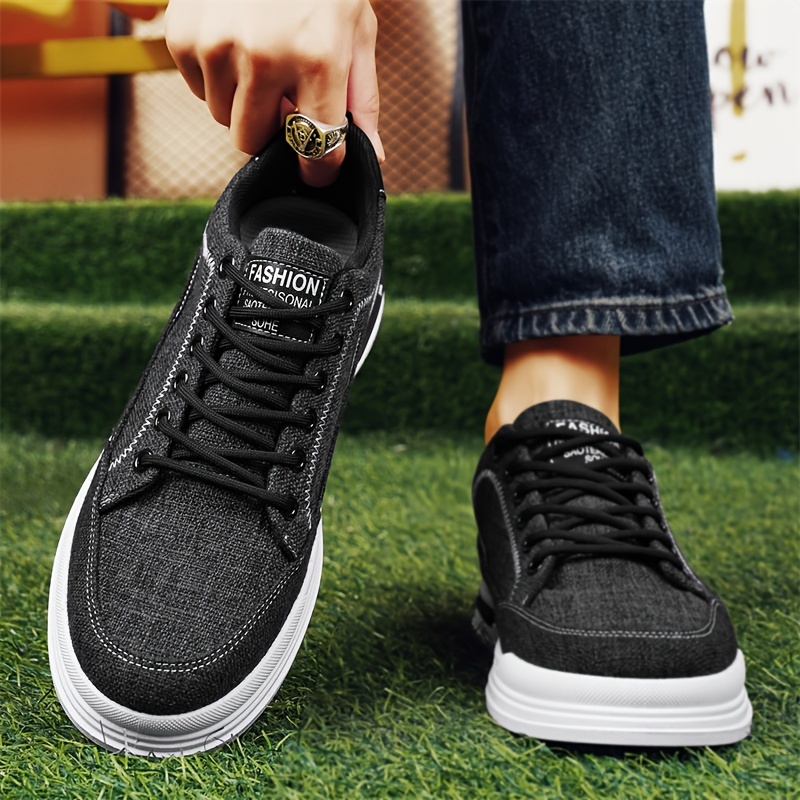 skate shoes men s vintage solid comfy non slip lace casual details 16