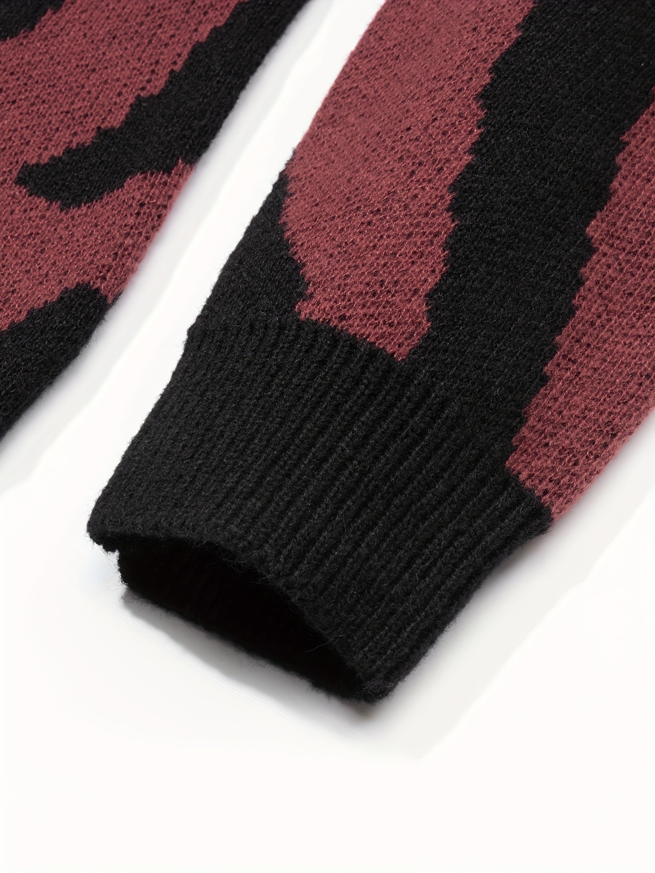 all match knitted letter print sweater mens casual warm slightly stretch crew neck pullover sweater for men fall winter details 27