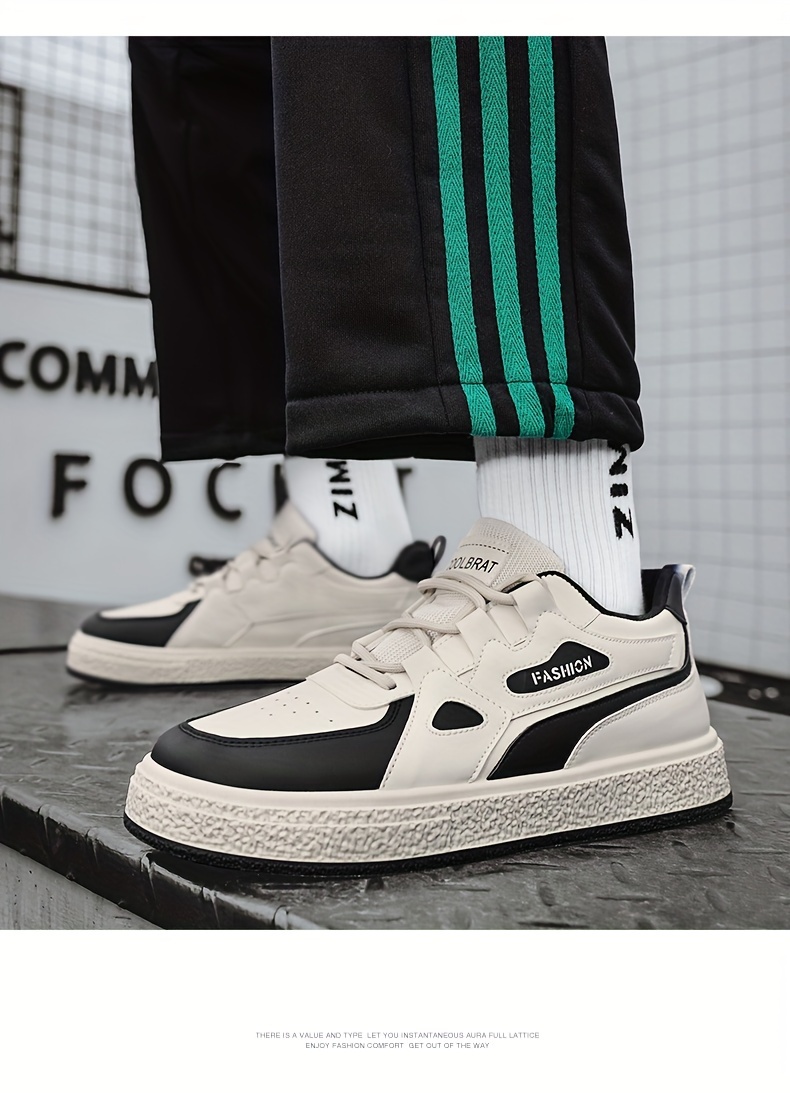 low top skateboard shoes men s trendy comfy non slip durable details 8