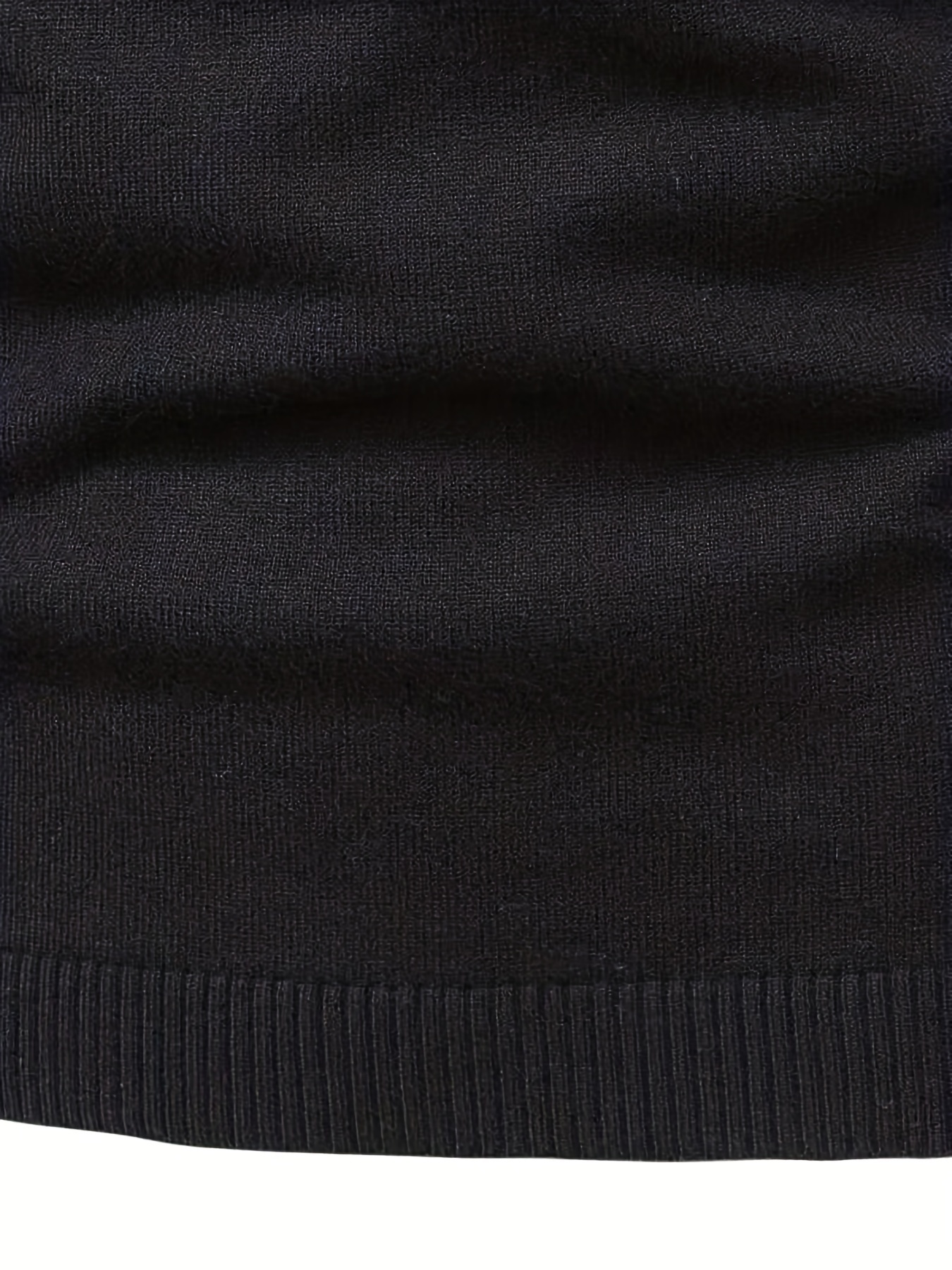 mens casual solid knitted sweater warm and stretchy crew neck pullover for fall and winter details 35