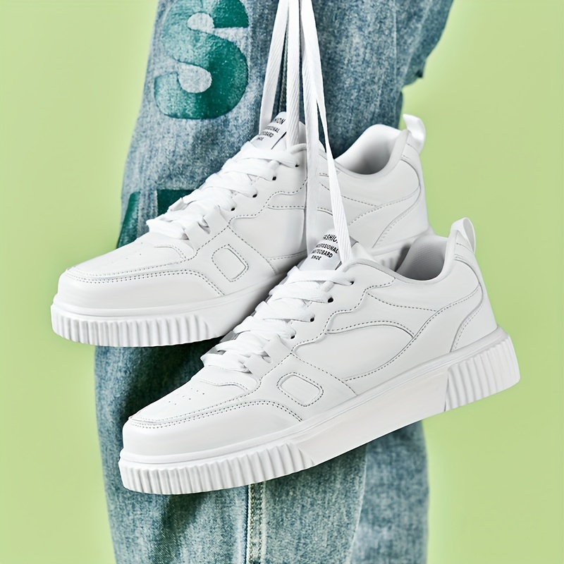 solid/colour block skate shoes men s trendy comfy non slip details 5