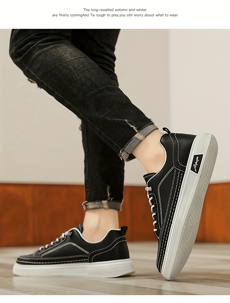 low top skateboard shoes men s casual lightweight non slip details 6