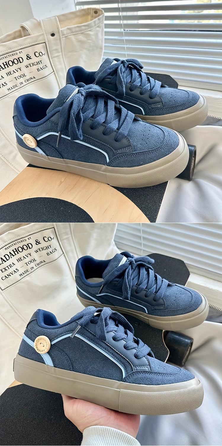 low top skateboard shoes men s trendy solid colour comfy non details 5