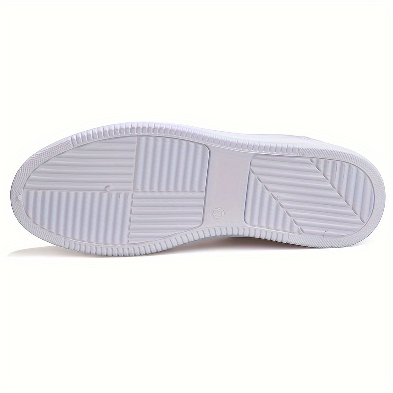 white skateboard shoes men s low top trendy non slip comfy details 4