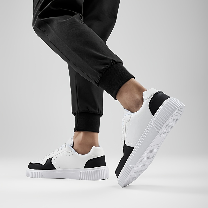 trendy skateboard shoes men s lace non slip season outdoor details 5