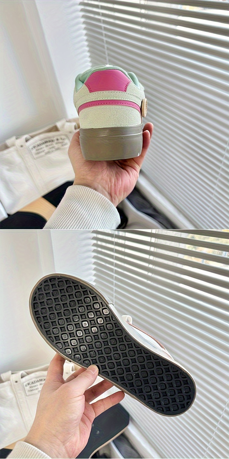 low top skateboard shoes men s trendy solid colour comfy non details 4