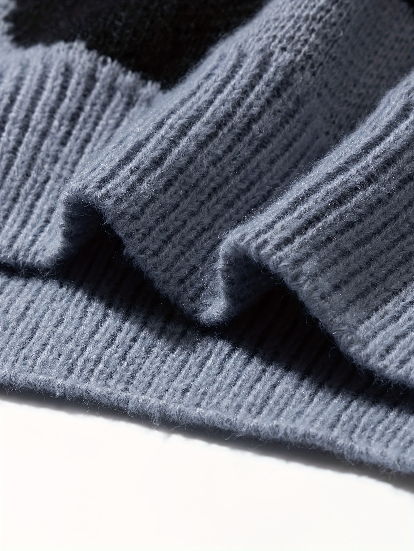 trendy pattern knitted sweater mens casual warm slightly stretch crew neck pullover sweater for men fall winter details 25