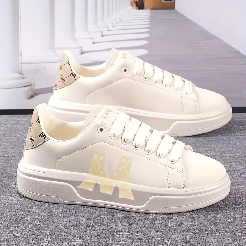 men s solid platform shoes low top lace outdoor walking details 4