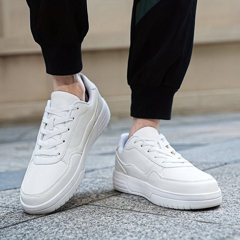 skate shoes men s trendy solid comfy non slip lace casual details 8