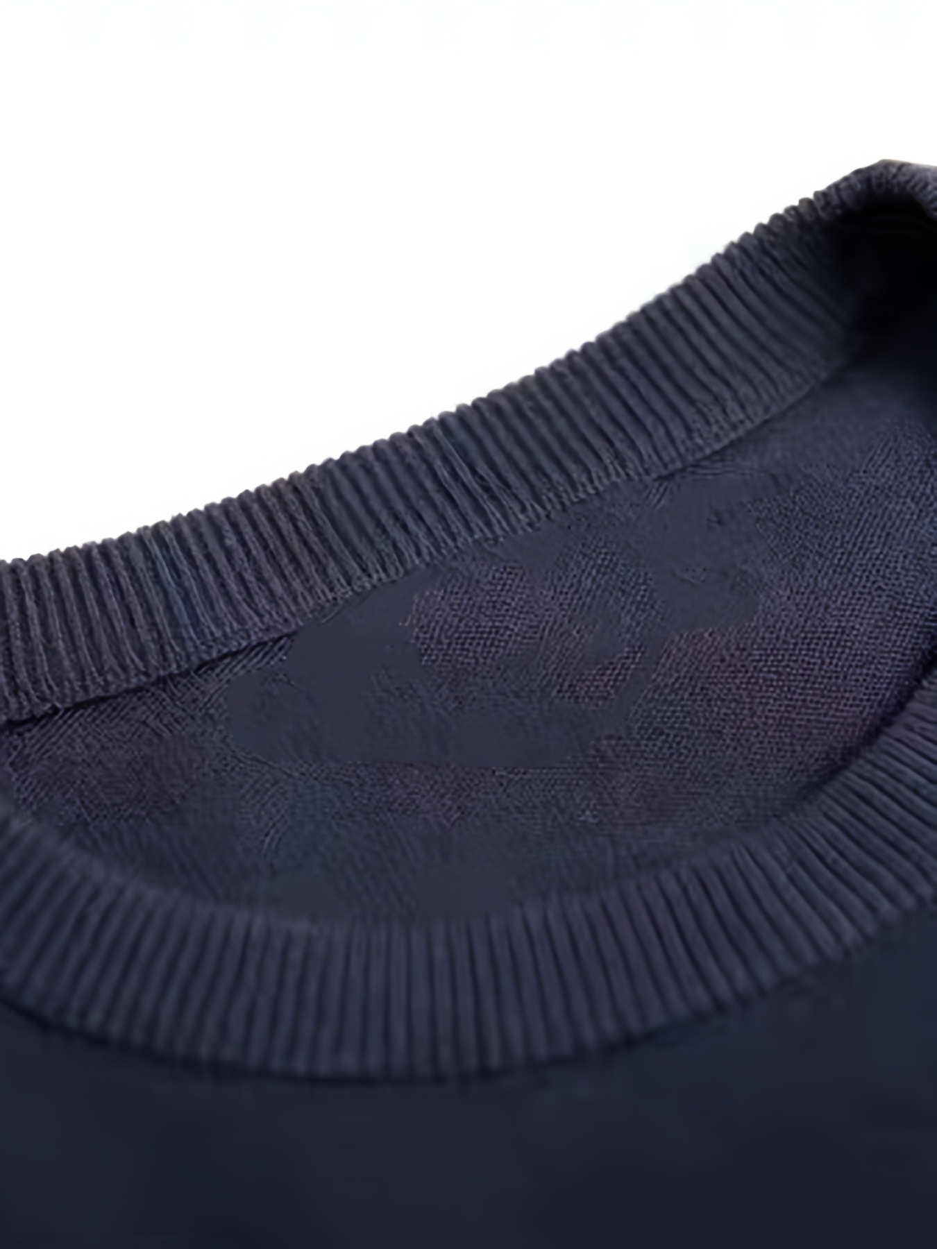 all match knitted solid sweater mens casual warm slightly stretch crew neck pullover sweater for men fall winter details 13