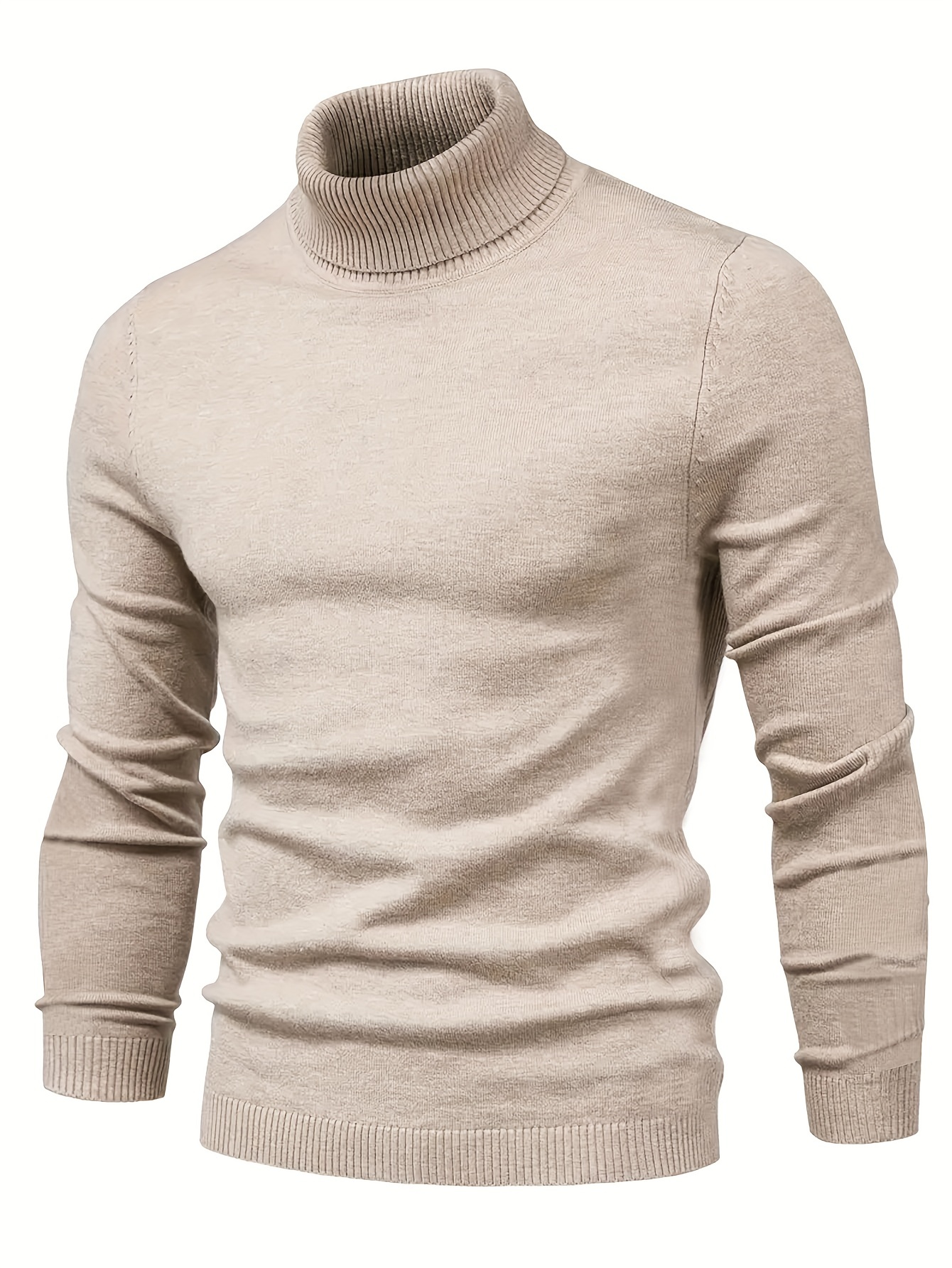 all match knitted sweater mens casual warm slightly stretch lapel neck pullover sweater for men fall winter details 13