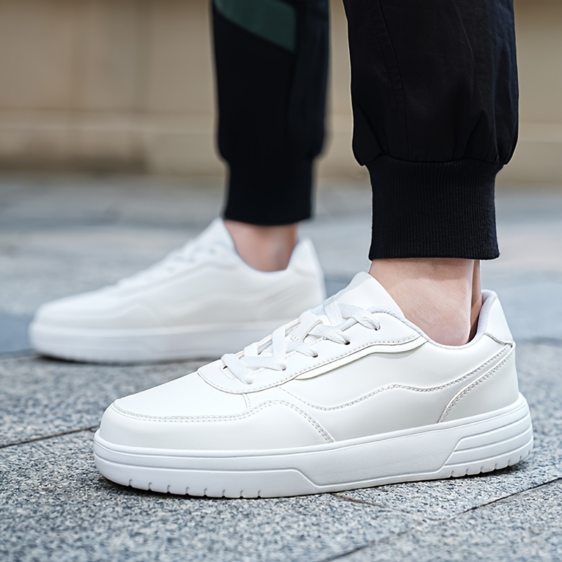 skate shoes men s trendy solid comfy non slip lace casual details 4