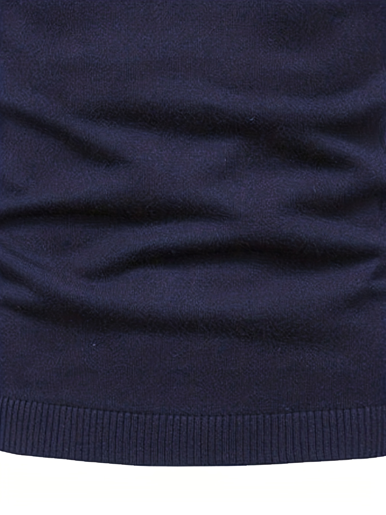 mens casual solid knitted sweater warm and stretchy crew neck pullover for fall and winter details 24