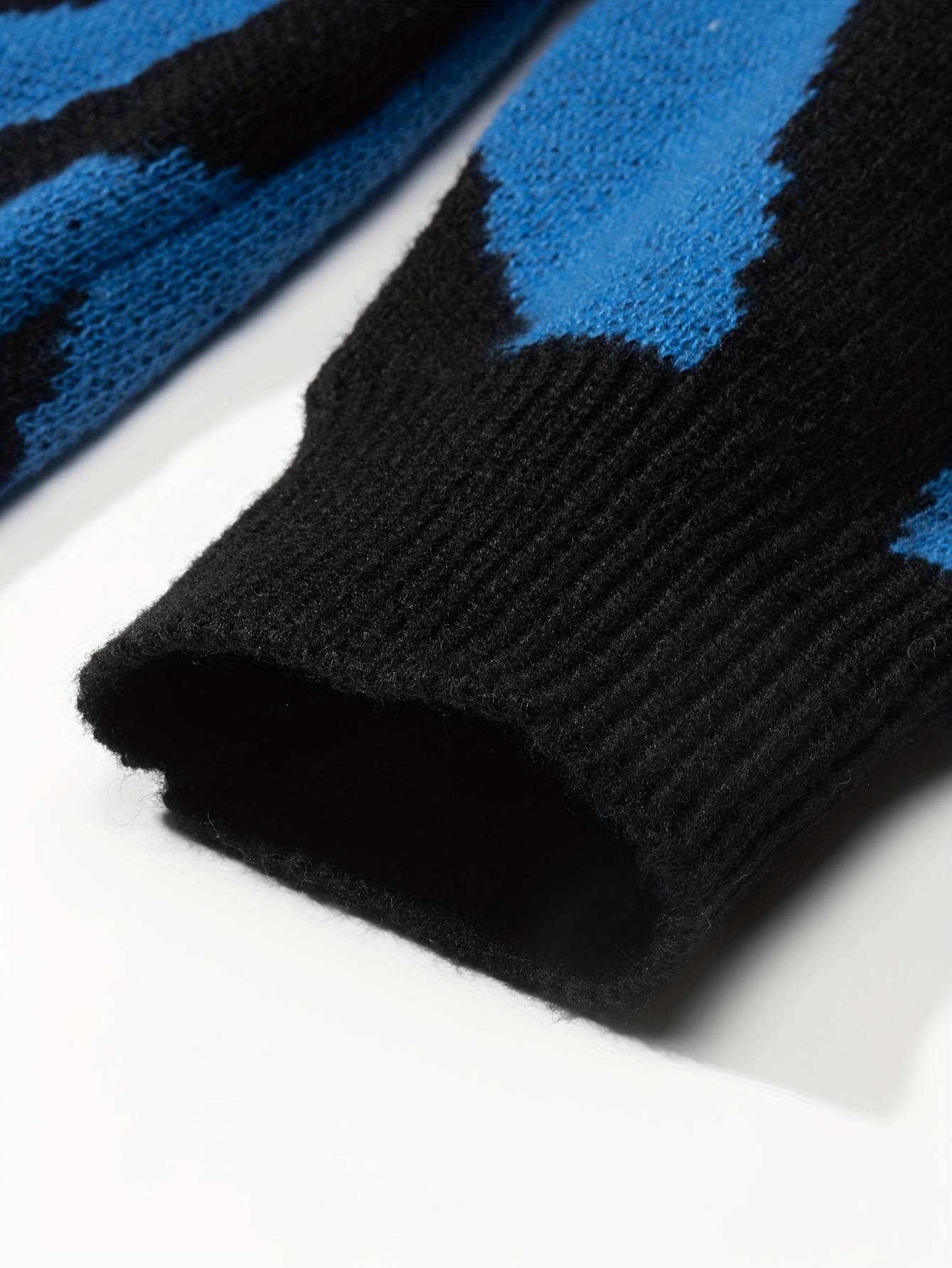 all match knitted letter print sweater mens casual warm slightly stretch crew neck pullover sweater for men fall winter details 41