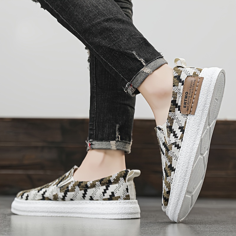 mens loafer shoes trendy color block slip on casual sneakers for outdoor walking hiking fishing all seasons men s shoes temu details 6