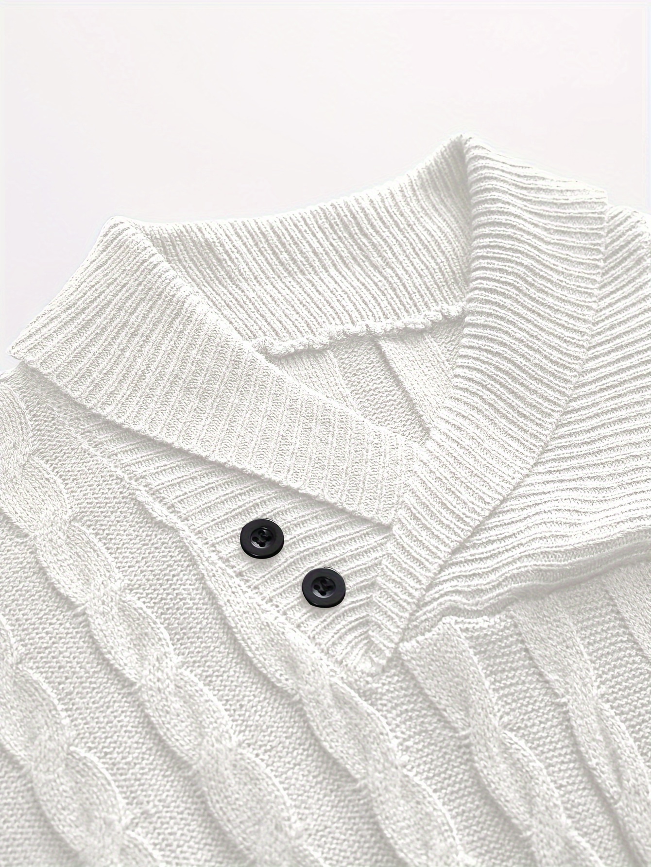 all match knitted shawl collar sweater mens casual warm high stretchy pullover sweater for fall winter details 38