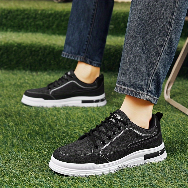 skate shoes men s vintage solid comfy non slip lace casual details 17