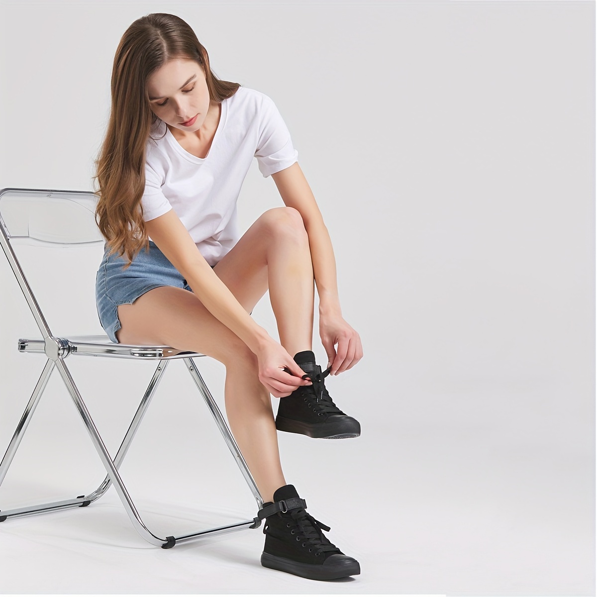 high top canvas shoes women s casual lace outdoor shoes details 0