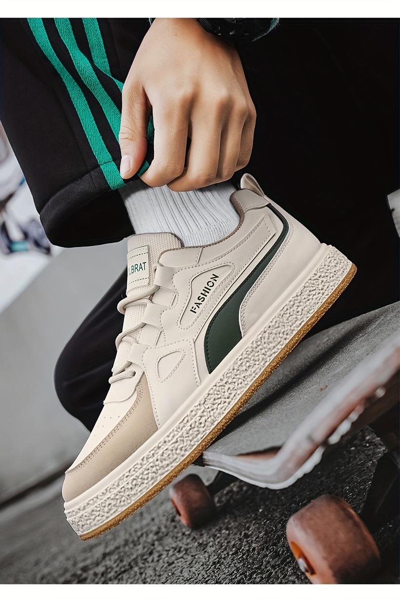 low top skateboard shoes men s trendy comfy non slip durable details 12