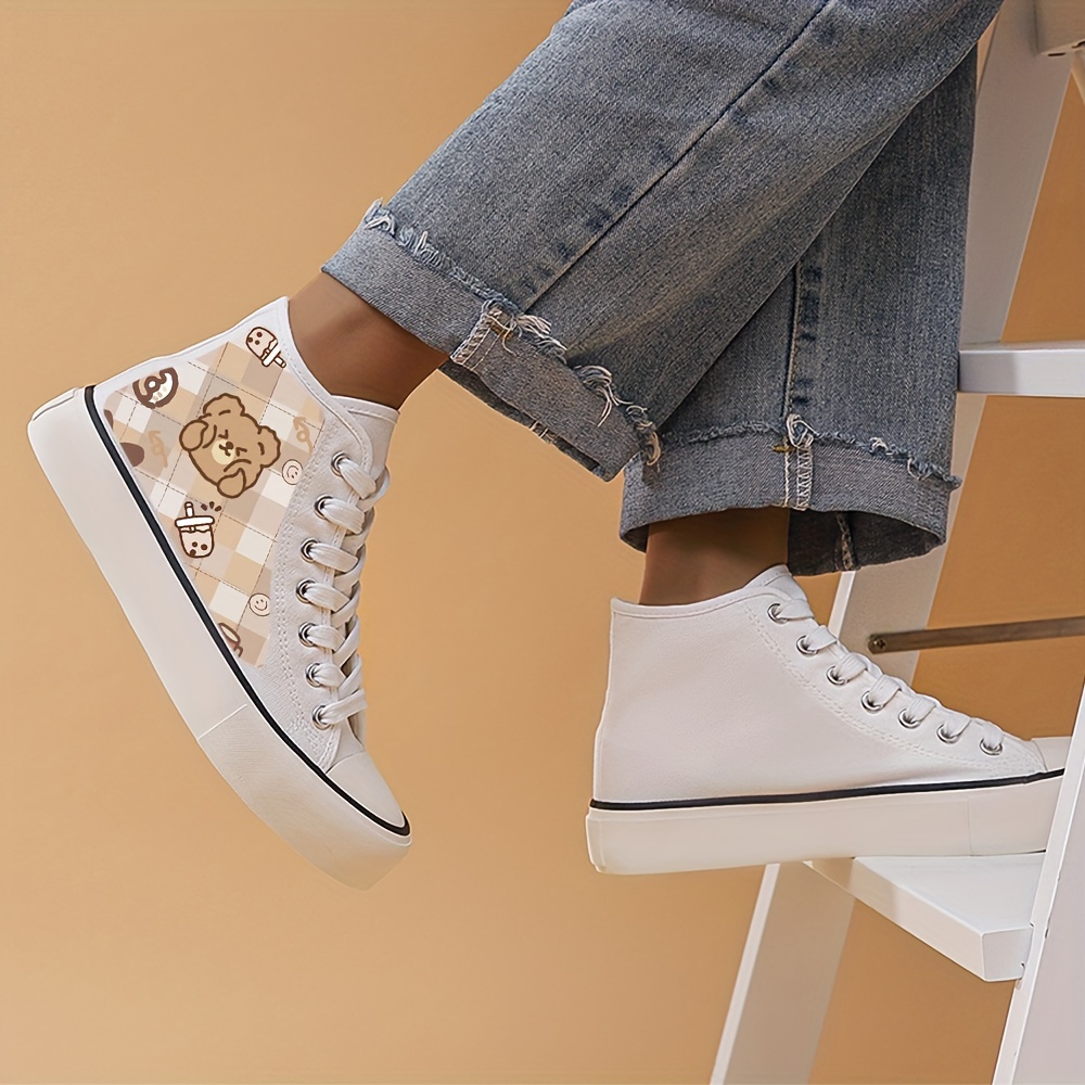 paisley print canvas sneakers women s casual lace flat skate details 9