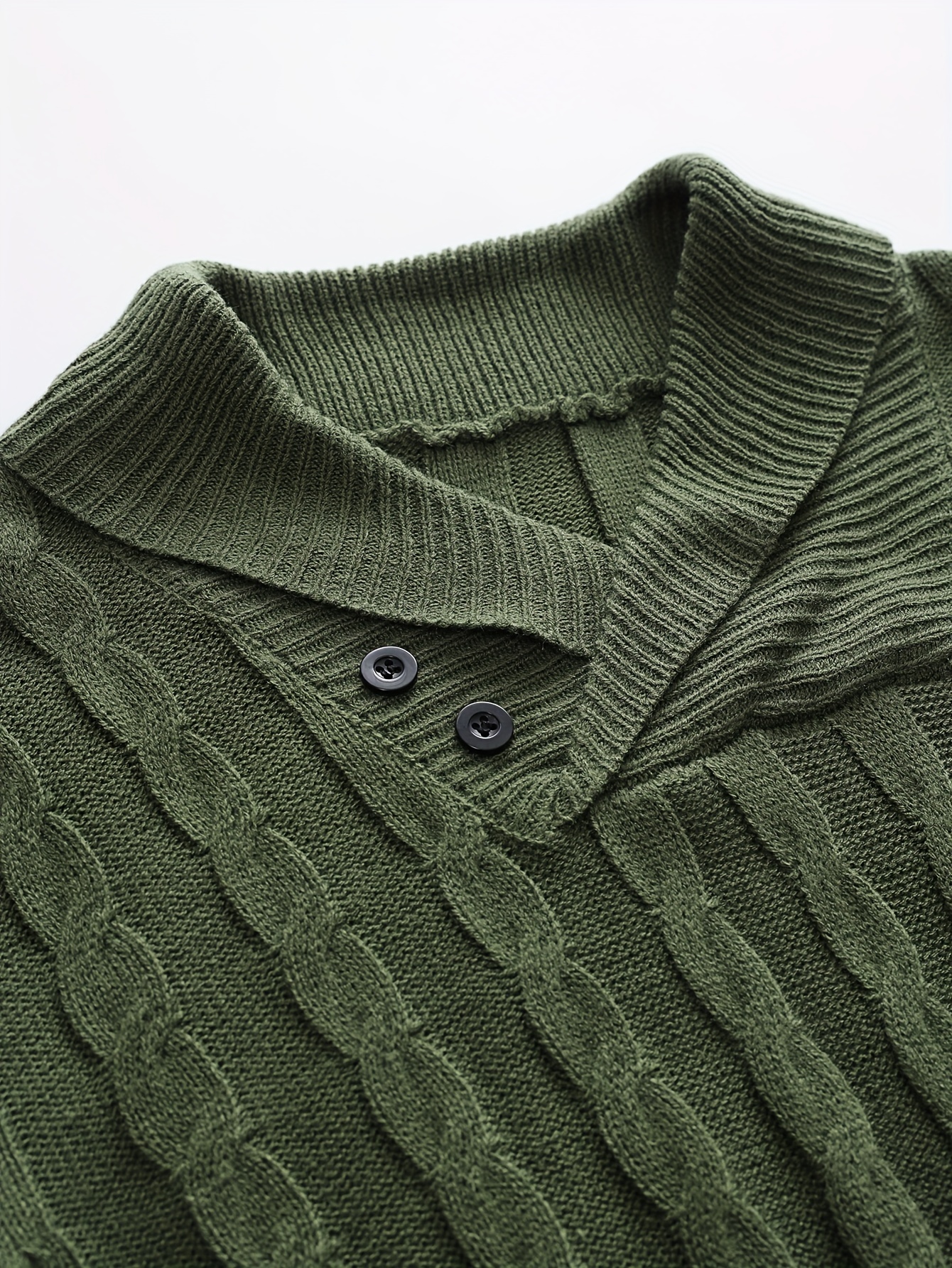 all match knitted shawl collar sweater mens casual warm high stretchy pullover sweater for fall winter details 27