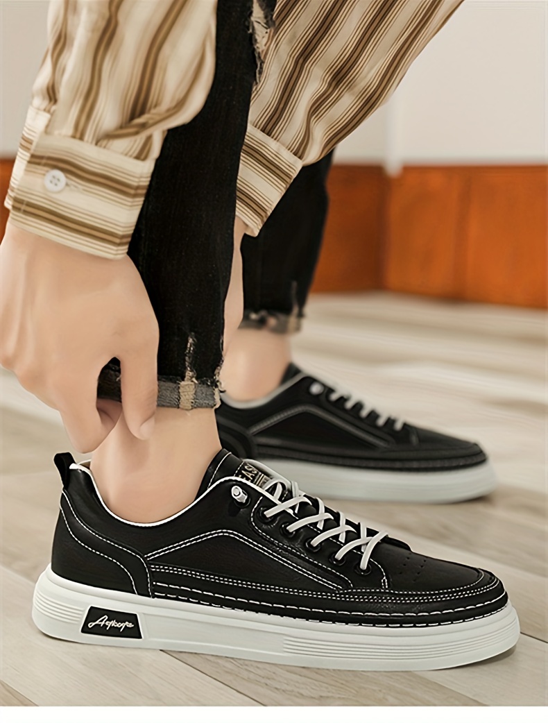 low top skateboard shoes men s casual lightweight non slip details 4