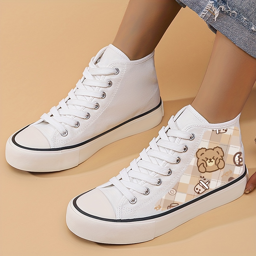 paisley print canvas sneakers women s casual lace flat skate details 7