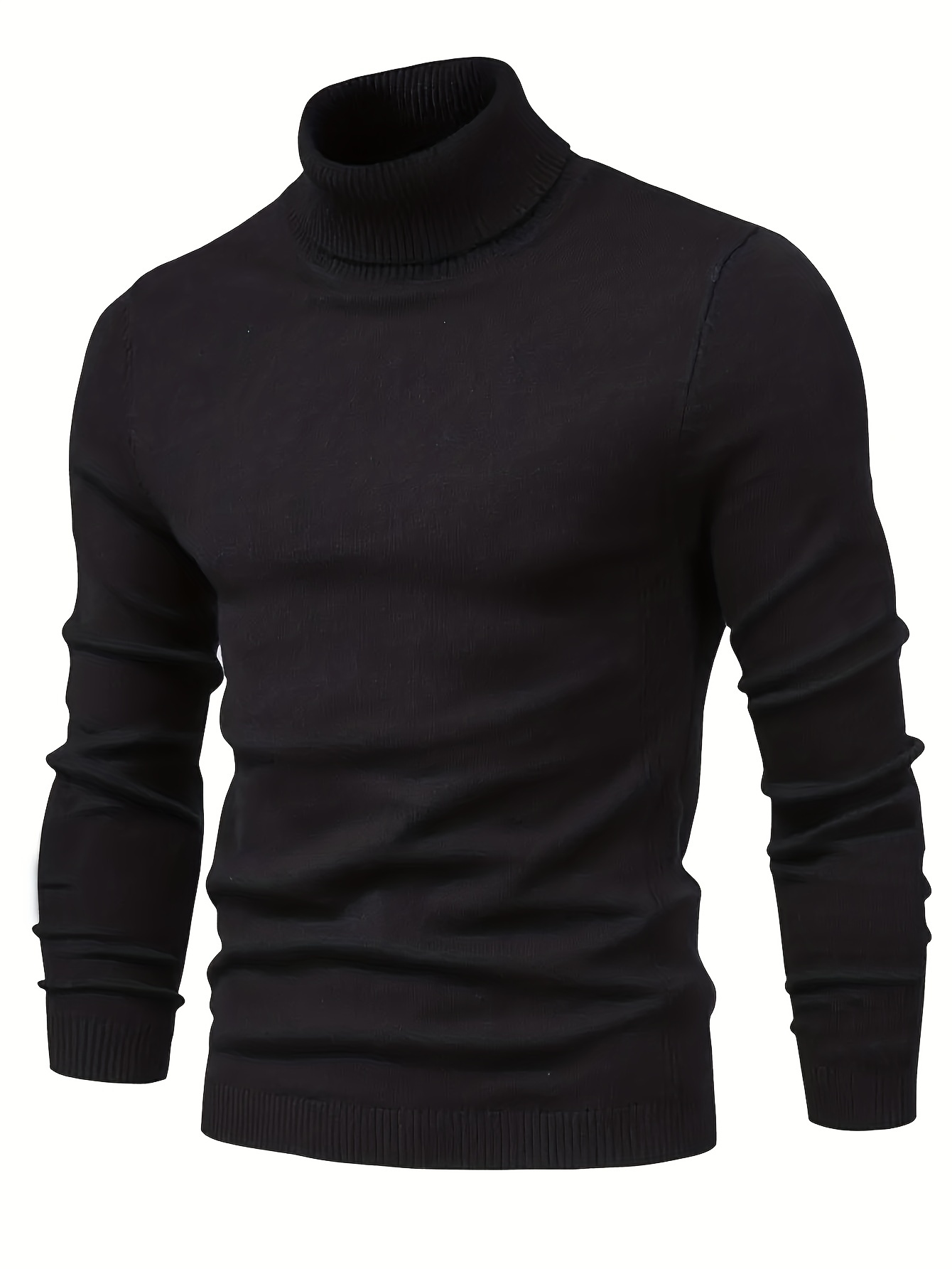 all match knitted sweater mens casual warm slightly stretch lapel neck pullover sweater for men fall winter details 4