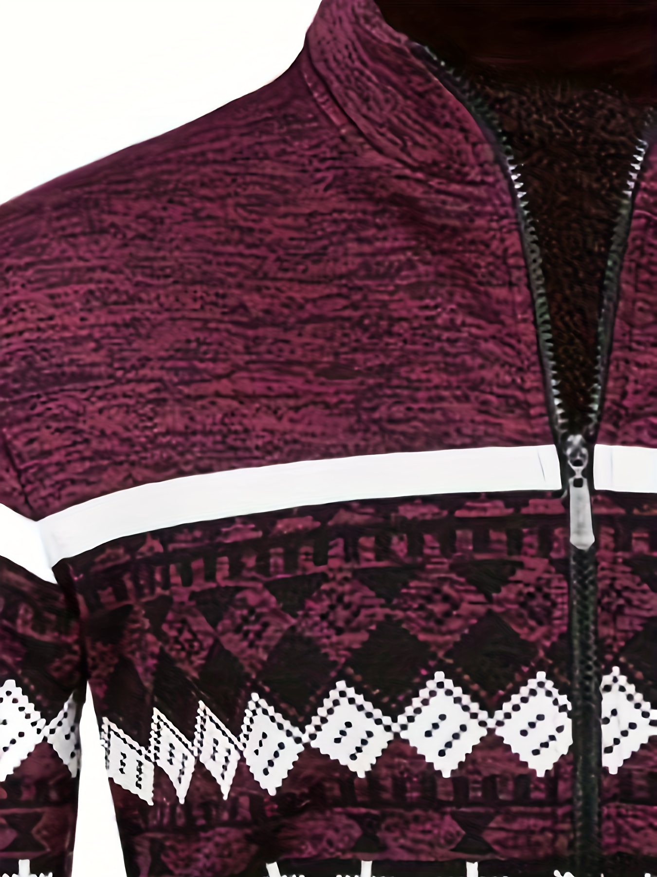 elegant mid stretch ethnic retro cardigan mens casual vintage style v neck full zip up cardigan sweater coat for fall winter details 8