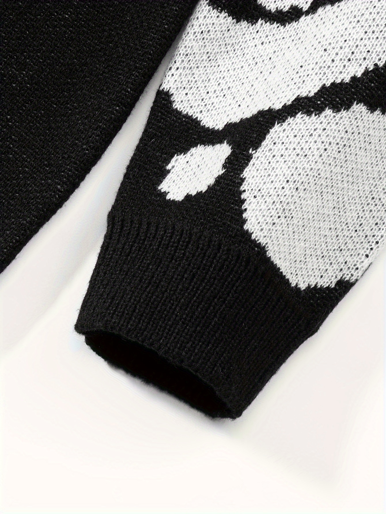 trendy pattern knitted sweater mens casual warm slightly stretch crew neck pullover sweater for men fall winter details 30