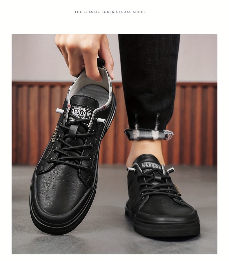 low top skateboard shoes men s trendy solid colour comfy non details 6