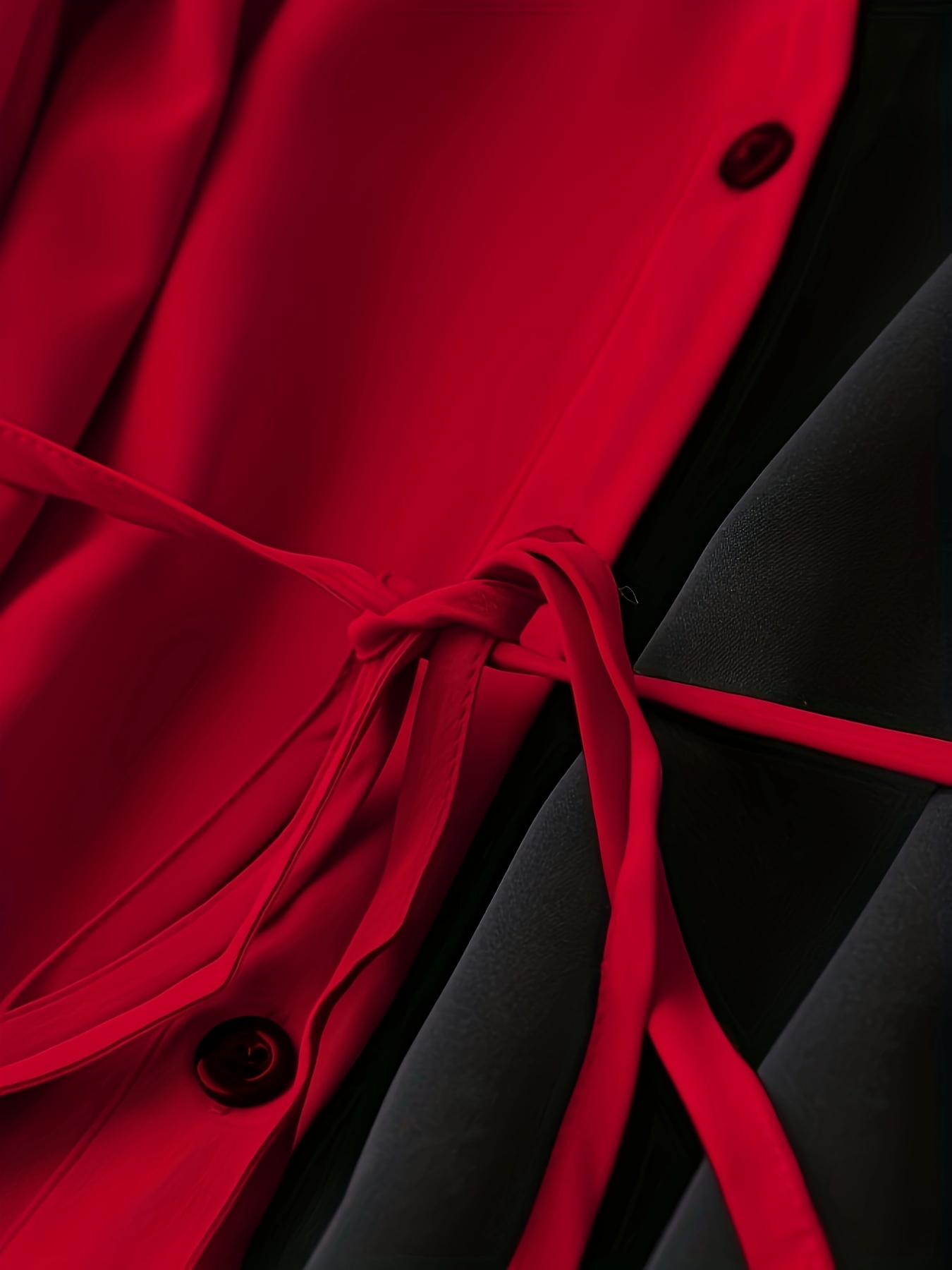 plus size casual blouse womens plus colorblock long sleeve button up lapel collar shirt longline top with belt details 2