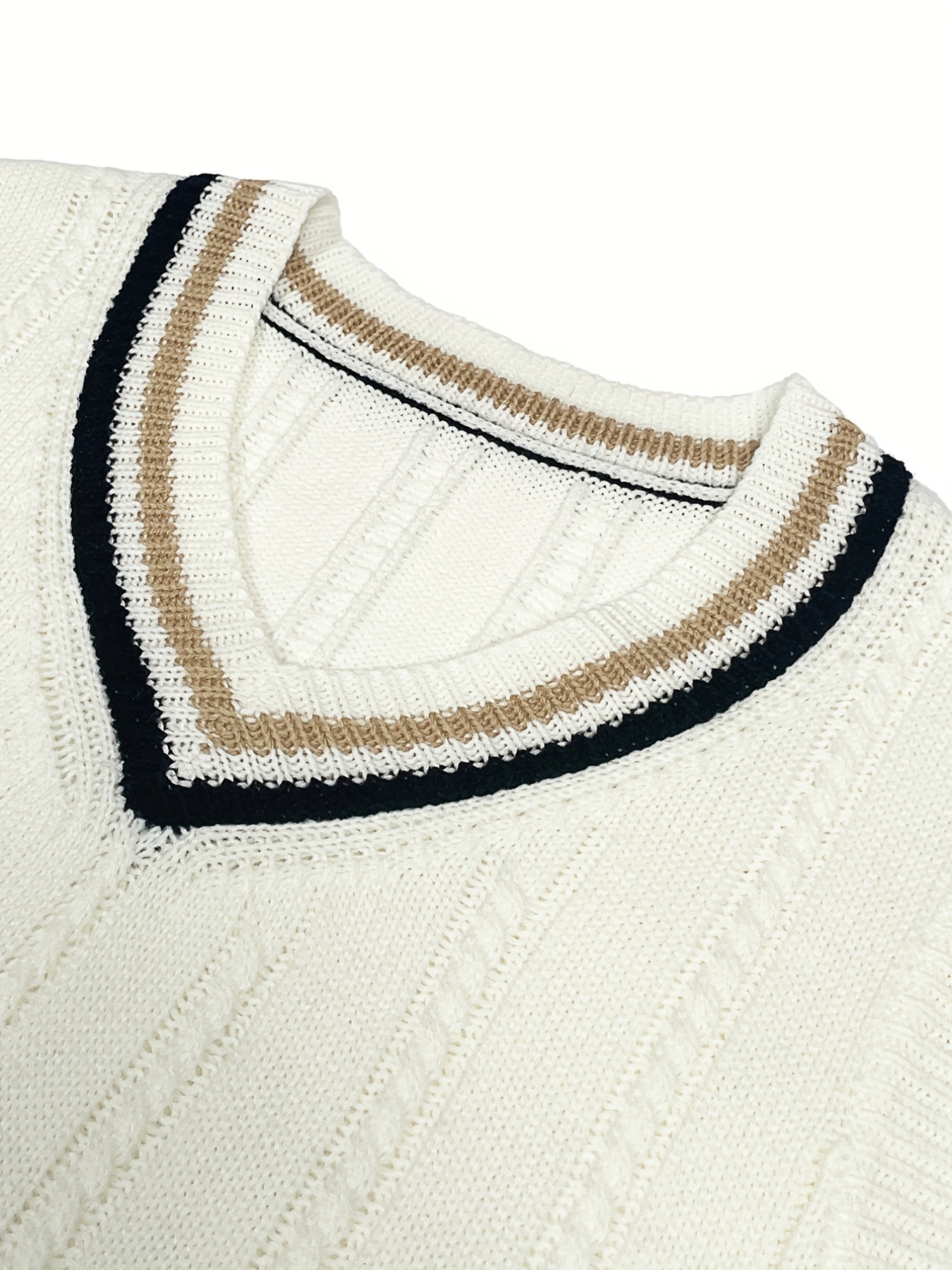 elegant slightly stretch preppy vest mens casual vintage style v neck vest for fall winter details 12