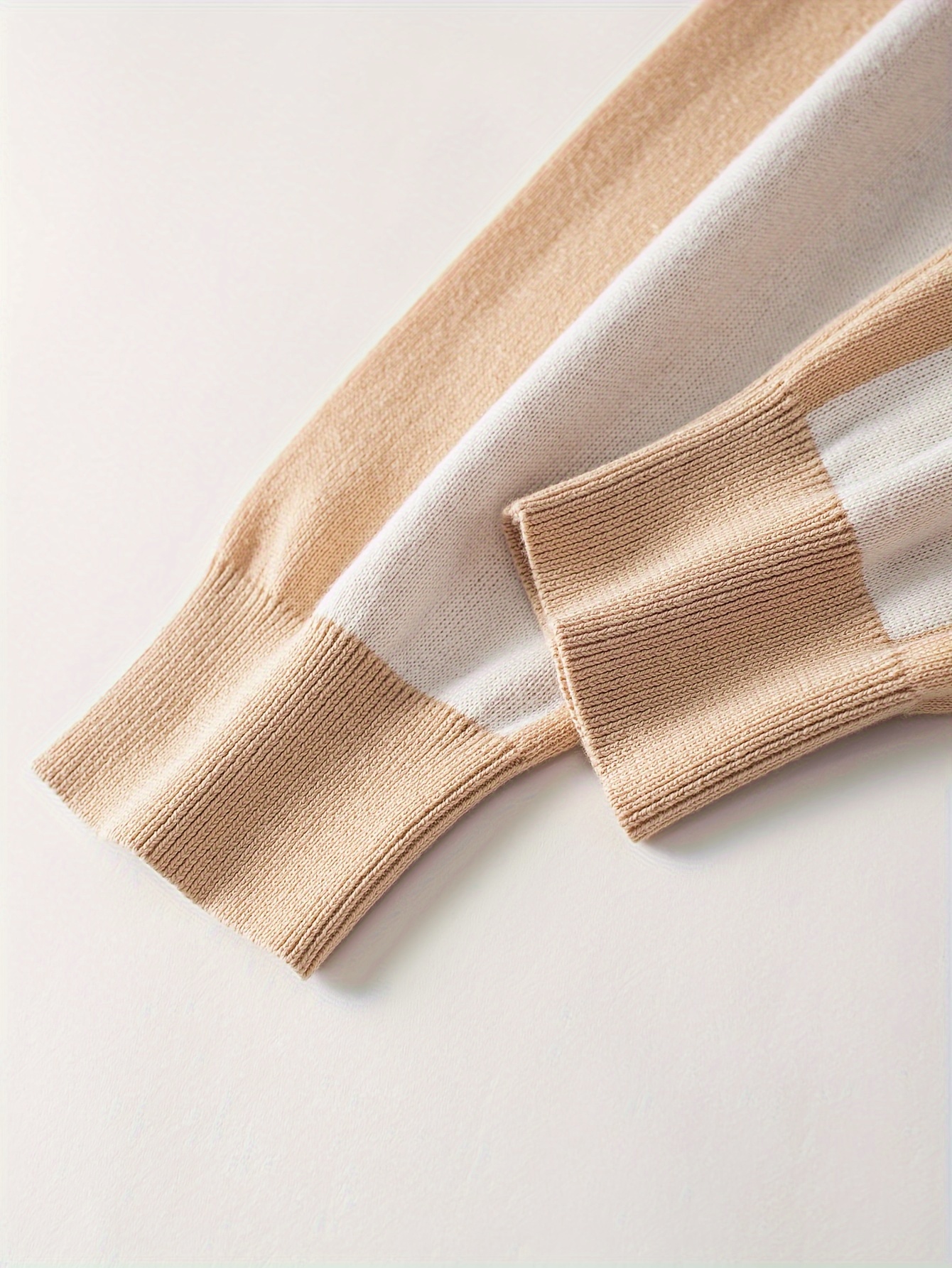 mens color block round neck sweater trendy stretch warm pullover for winter outdoor details 11