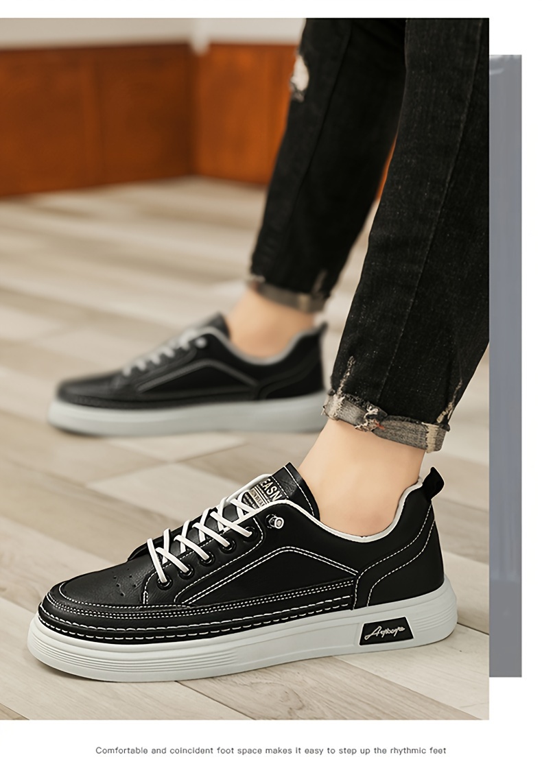 low top skateboard shoes men s casual lightweight non slip details 7