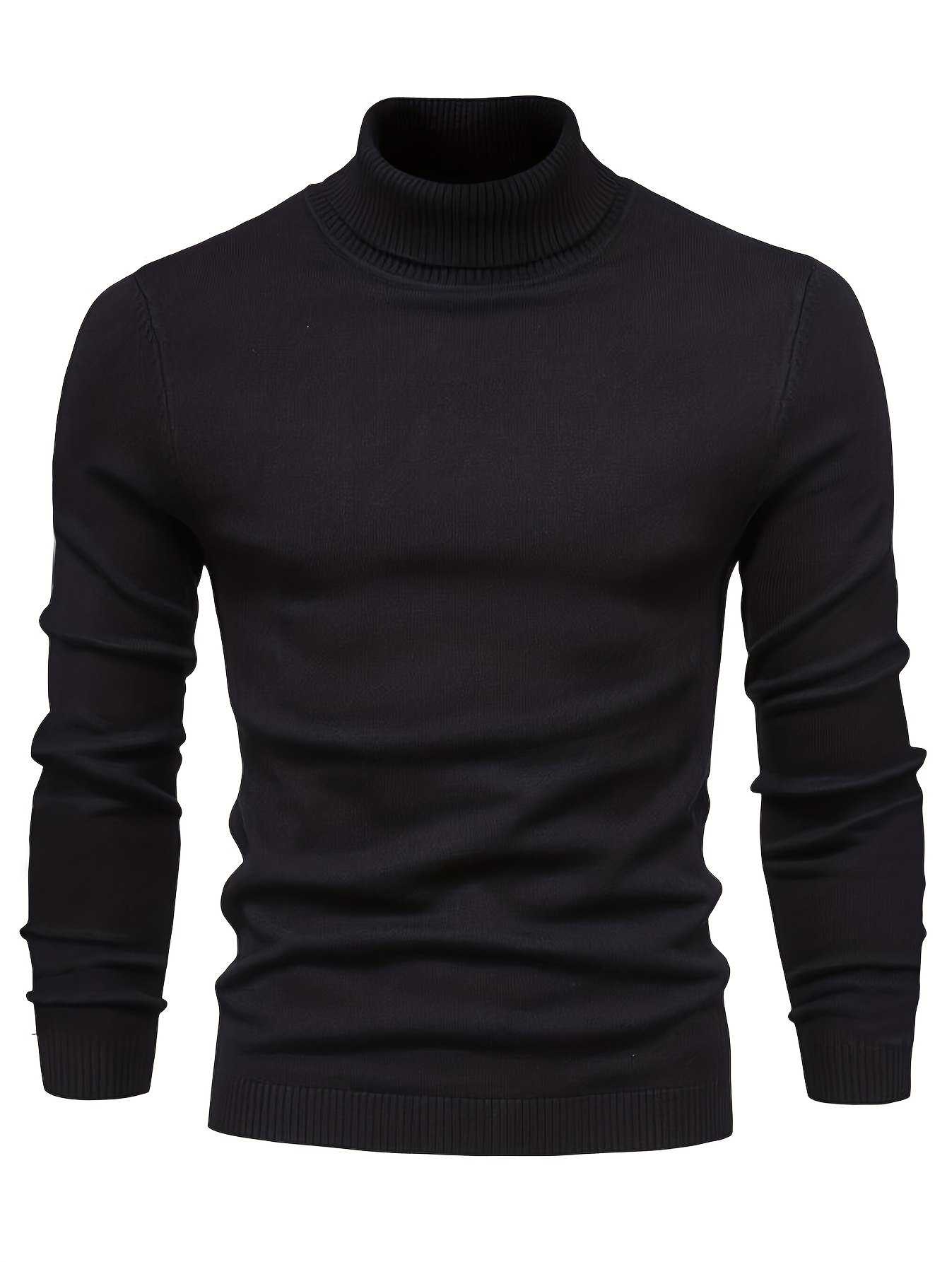all match knitted sweater mens casual warm slightly stretch lapel neck pullover sweater for men fall winter details 0