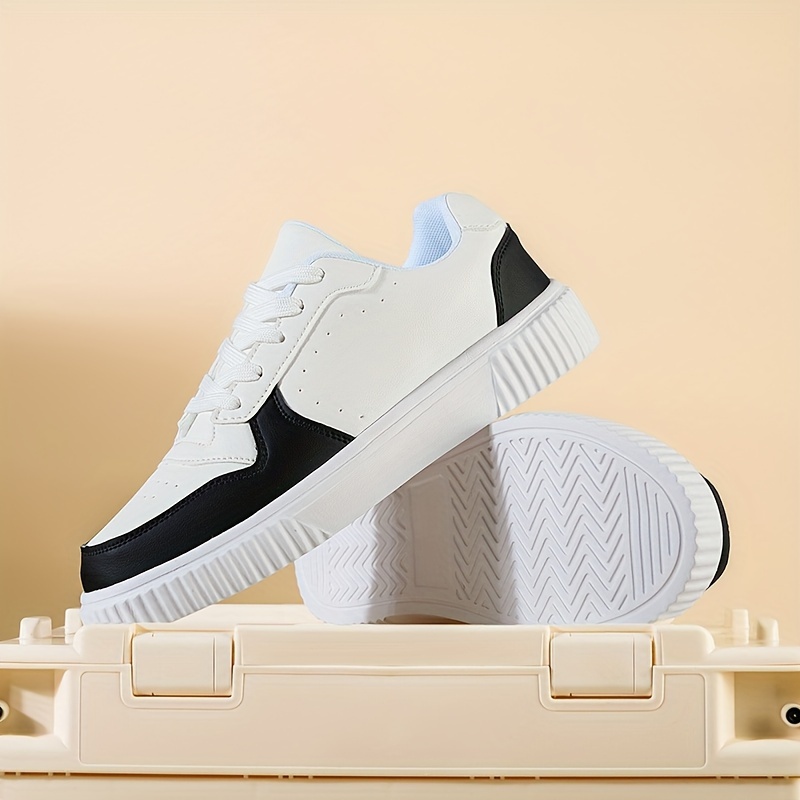 trendy skateboard shoes men s lace non slip season outdoor details 8