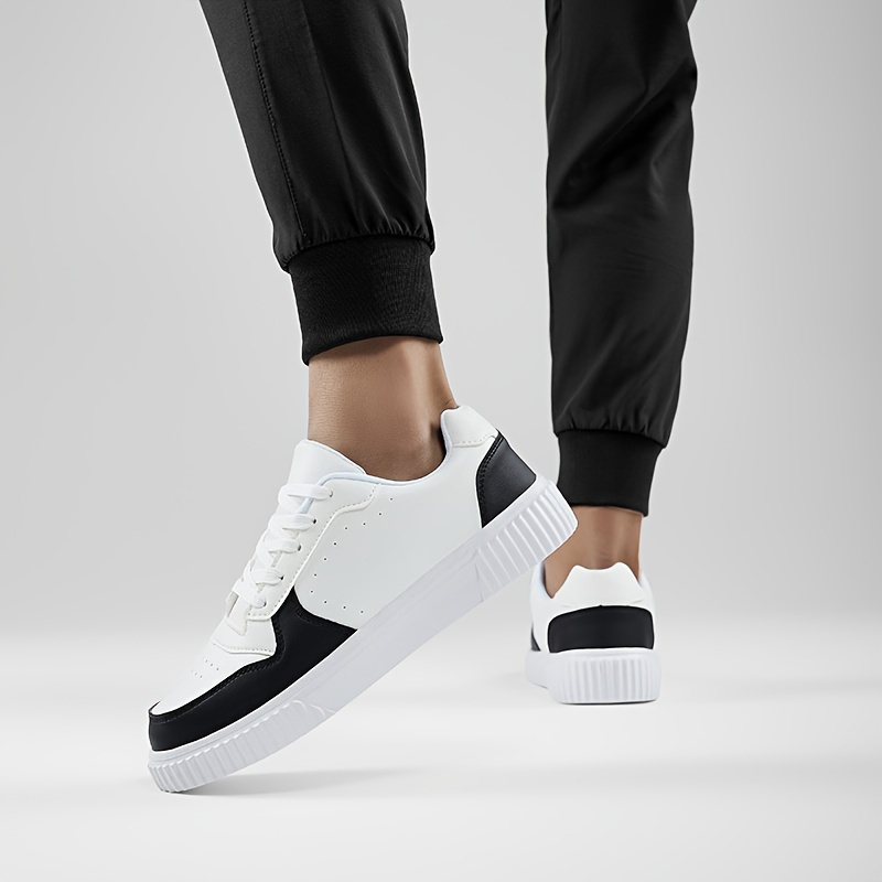 trendy skateboard shoes men s lace non slip season outdoor details 3