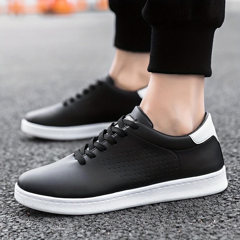 low top skateboard shoes men s trendy solid colour details 7