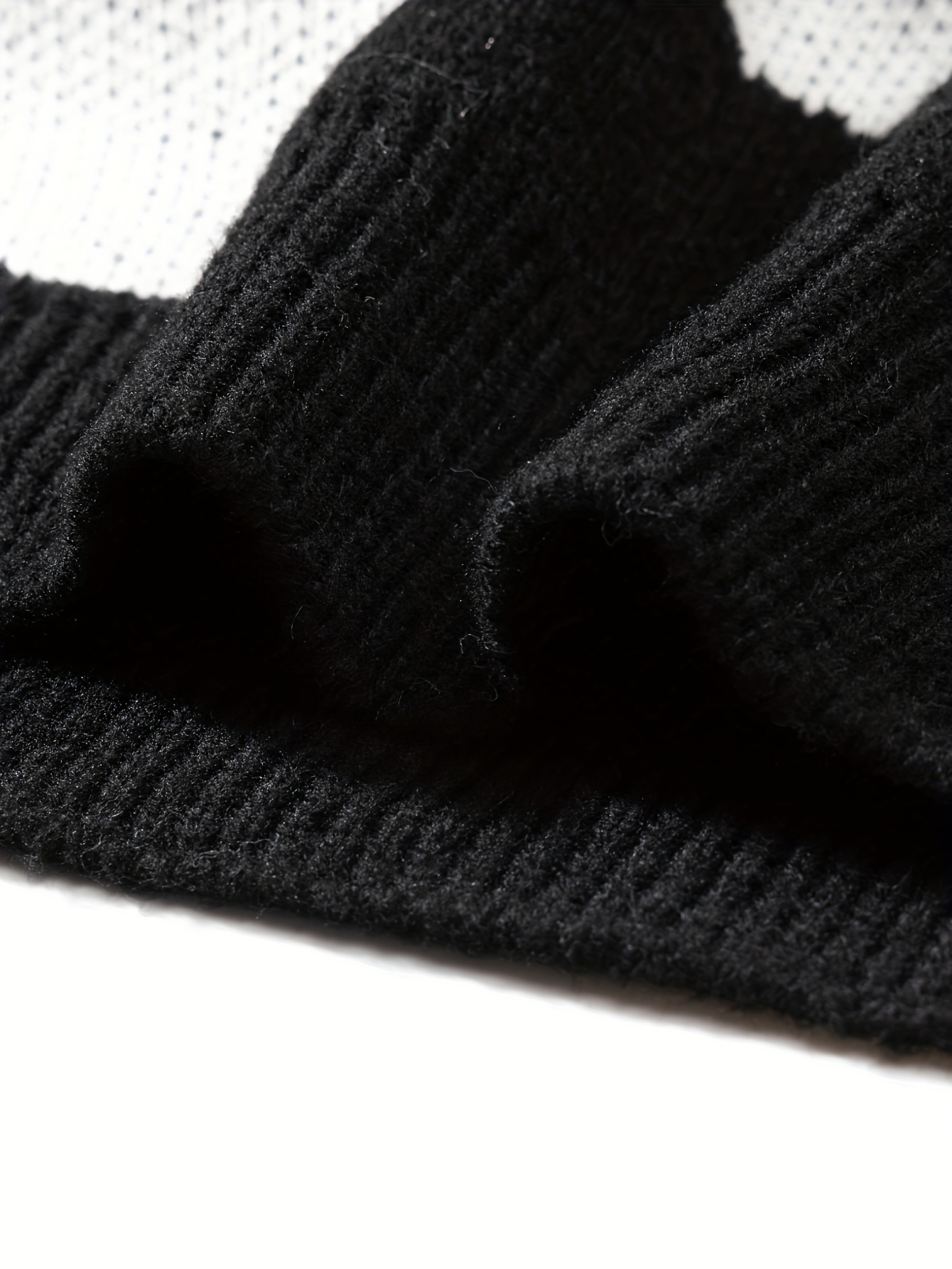 trendy pattern knitted sweater mens casual warm slightly stretch crew neck pullover sweater for men fall winter details 32